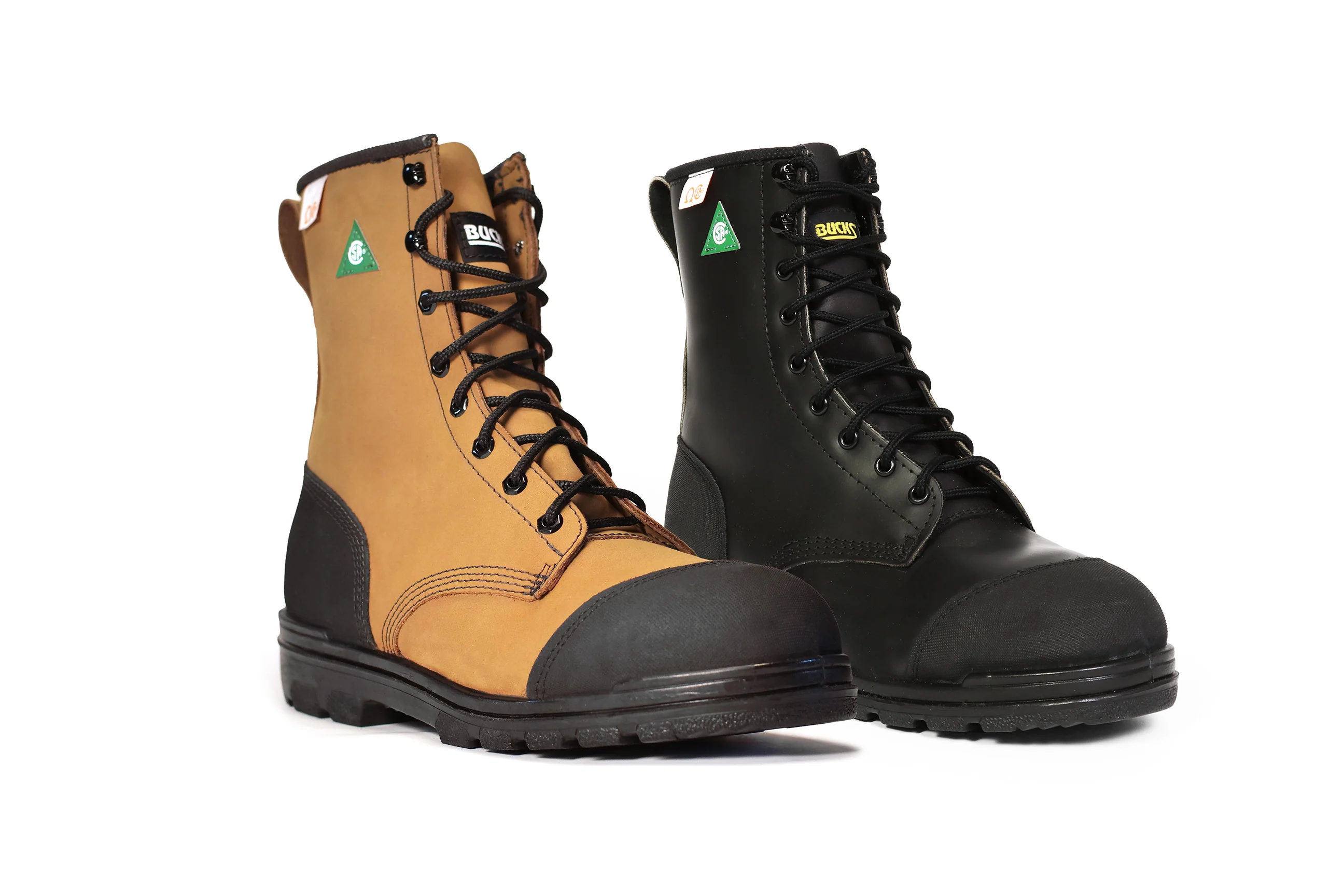 Bucks 8 inch Puritan - Lace-up CSA Steel-toe Work Boot (Seconds) - Multiple Colours